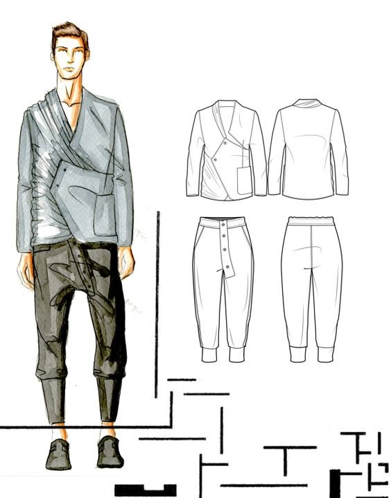 آموزش طراحی لباس مردانه - آموزشگاه پیشکسوتان